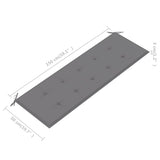3-Seater Garden Bench with Cushion 150 cm Solid Eucalyptus Wood - Extra Image