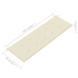 3-Seater Garden Bench with Cushion 150 cm Solid Eucalyptus Wood - Extra Image