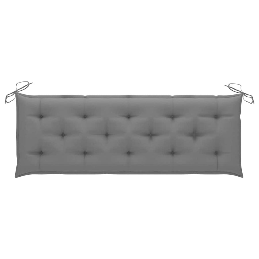 3-Seater Garden Bench with Cushion 150 cm Solid Eucalyptus Wood
