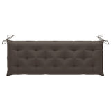 3-Seater Garden Bench with Cushion 150 cm Solid Eucalyptus Wood