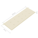 3-Seater Garden Bench with Cushion 150 cm Grey Eucalyptus Wood - Extra Image