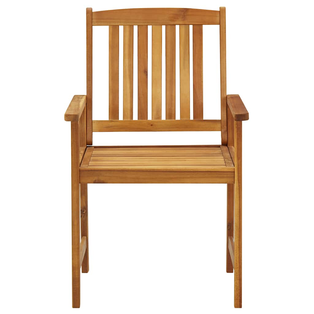 Garden Chairs with Cushions 2 pcs Solid Acacia Wood