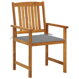 Garden Chairs with Cushions 4 pcs Solid Acacia Wood - Side View