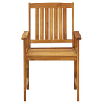 Garden Chairs with Cushions 4 pcs Solid Acacia Wood