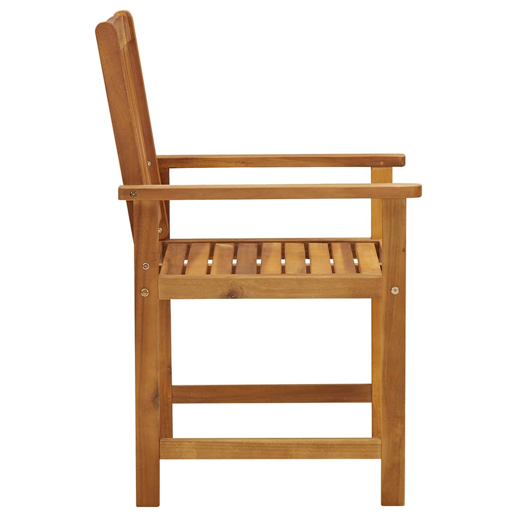 Garden Chairs with Cushions 2 pcs Solid Acacia Wood