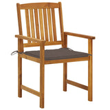 Garden Chairs with Cushions 2 pcs Solid Acacia Wood
