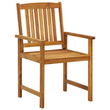 Garden Chairs with Cushions 2 pcs Solid Acacia Wood