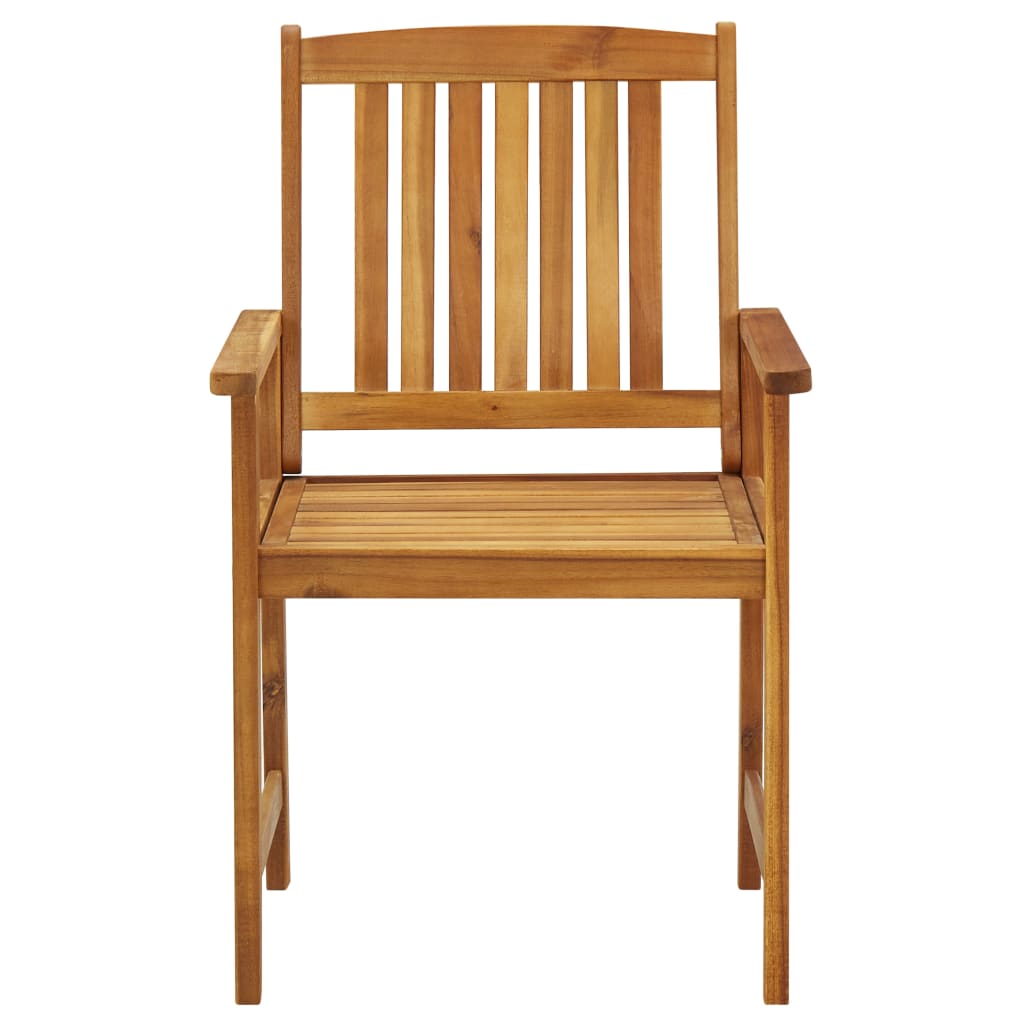 Garden Chairs with Cushions 2 pcs Solid Acacia Wood