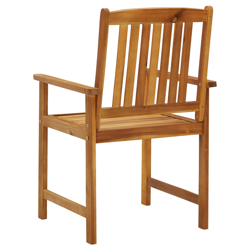 Garden Chairs with Cushions 2 pcs Solid Acacia Wood