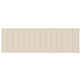 Garden Sun Lounger with Cushion Solid Acacia Wood