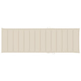 Garden Sun Lounger with Cushion Solid Acacia Wood