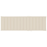 Garden Sun Lounger with Cushion Solid Acacia Wood - Side View