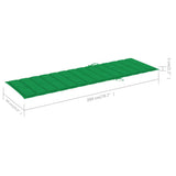 Garden Sun Lounger with Cushion Solid Acacia Wood - Extra Image