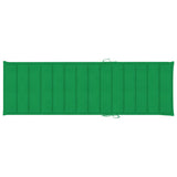 Garden Sun Lounger with Cushion Solid Acacia Wood - Side View