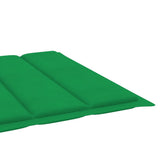 Garden Sun Lounger with Cushion Solid Acacia Wood - Top-Down View