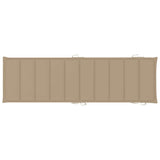 Garden Sun Lounger with Cushion Solid Wood Acacia