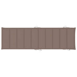 Garden Sun Lounger with Cushion Solid Acacia Wood