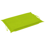 Garden Sun Lounger with Cushion Solid Acacia Wood