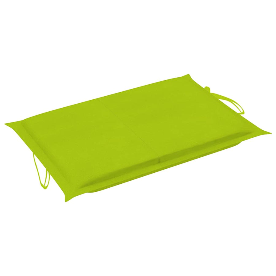 Garden Sun Lounger with Cushion Solid Acacia Wood