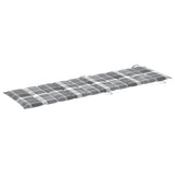 Garden Sun Lounger with Cushion Solid Acacia Wood