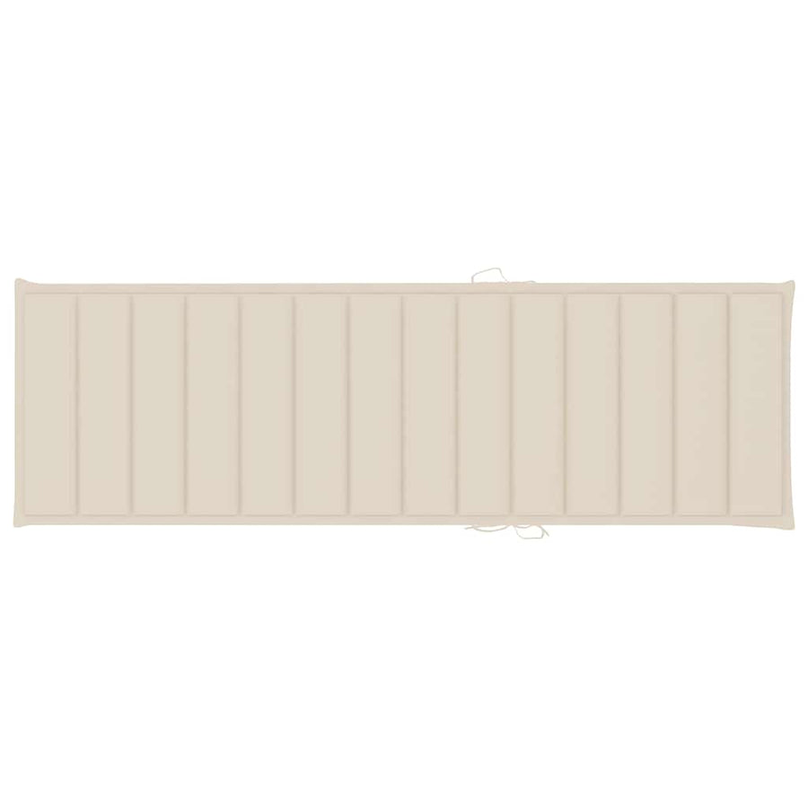 Garden Sun Lounger with Cushion Solid Wood Acacia