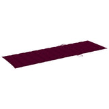 Garden Sun Lounger with Cushion Solid Acacia Wood - Extra Image