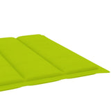 Garden Sun Lounger with Cushion Solid Acacia Wood