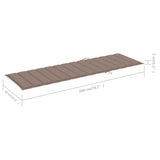 Garden Sun Lounger with Cushion Bamboo - Close-Up Angle
