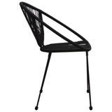 9 Piece Outdoor Dining Set PVC Rattan Black - Extra Image