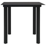 3 Piece Outdoor Dining Set PVC Rattan Black - Extra Image