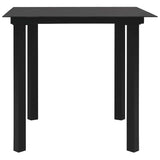 5 Piece Outdoor Dining Set PVC Rattan Black - Extra Image