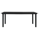9 Piece Outdoor Dining Set PVC Rattan Black - Extra Image