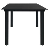 9 Piece Outdoor Dining Set PVC Rattan Black - Extra Image