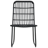 9 Piece Outdoor Dining Set Poly Rattan and Glass - 45-Degree Angle