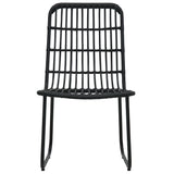 9 Piece Outdoor Dining Set Poly Rattan and Glass - 45-Degree Angle