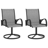 3 Piece Garden Dining Set Textilene and Steel - Rear View