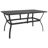 5 Piece Garden Dining Set Textilene and Steel - Side View