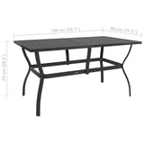 5 Piece Garden Dining Set Textilene and Steel - Extra Image