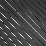 7 Piece Garden Dining Set Textilene and Steel - Rear View