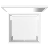 2 Piece Bathroom Furniture Set White Engineered Wood - Extra Image