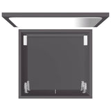 2 Piece Bathroom Furniture Set Grey Engineered Wood - Extra Image