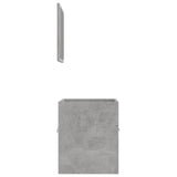 2 Piece Bathroom Furniture Set Concrete Grey Engineered Wood