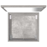 2 Piece Bathroom Furniture Set Concrete Grey Engineered Wood