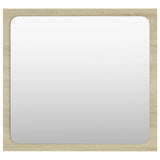 2 Piece Bathroom Furniture Set White and Sonoma Oak Engineered Wood - Extra Image