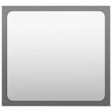 2 Piece Bathroom Furniture Set High Gloss Grey Engineered Wood - Extra Image