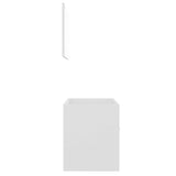 2 Piece Bathroom Furniture Set White Engineered Wood