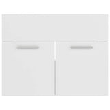 2 Piece Bathroom Furniture Set White Engineered Wood - Extra Image