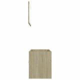 2 Piece Bathroom Furniture Set Sonoma Oak Engineered Wood