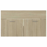 2 Piece Bathroom Furniture Set Sonoma Oak Engineered Wood