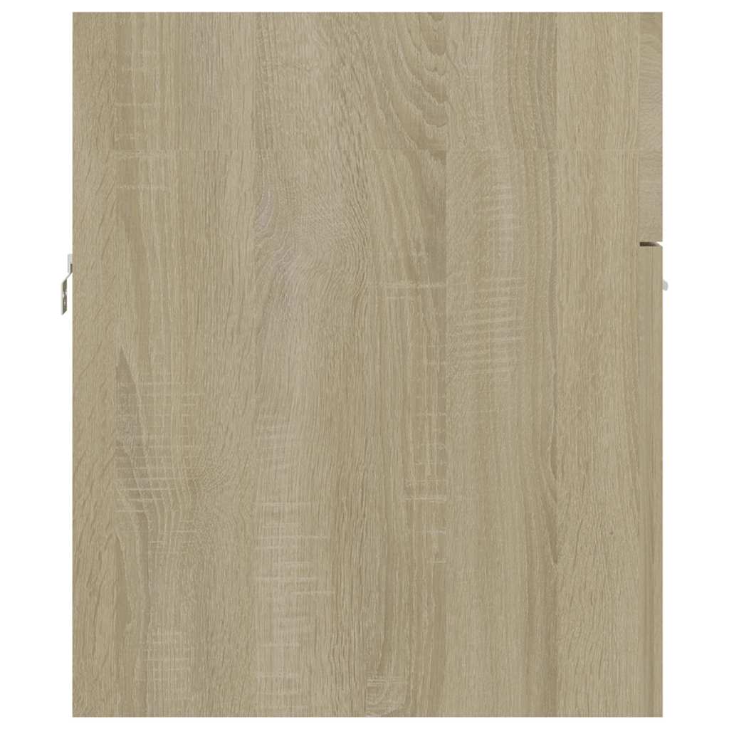2 Piece Bathroom Furniture Set Sonoma Oak Engineered Wood